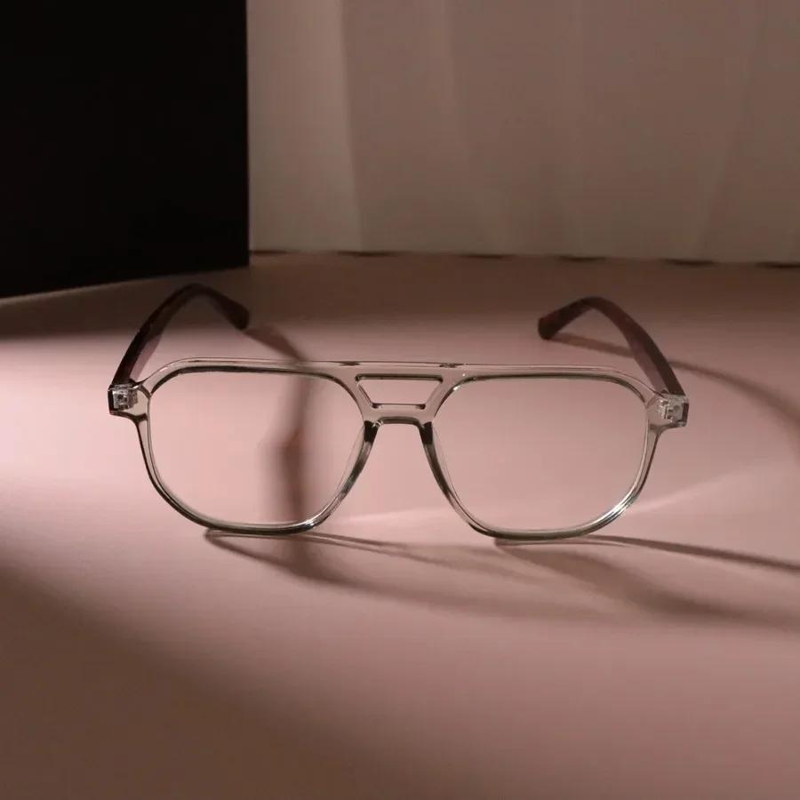 Retro Square Light Eyeglass Frame Women Men Transparent Unisex Glasses For Female Male