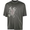 Lily Print Round Neck Short Sleeve T-Shirt Men Tops Gray EM001460-AF10017-U8142