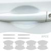 8Pcs Car Door Bowl Handle Anti-scratch Clear Protection Film Sticker Decal Kits