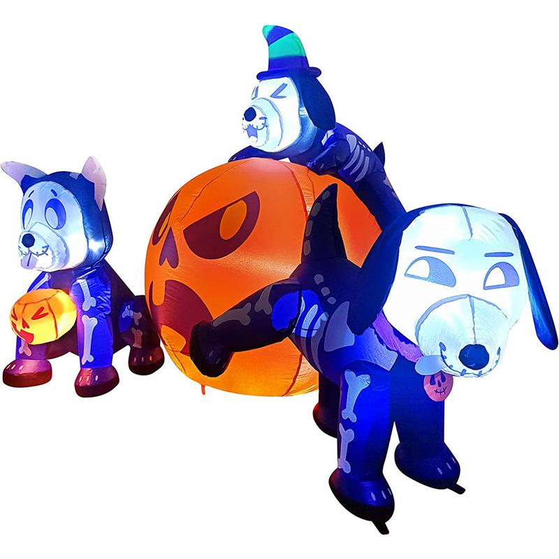 Halloween Scary Clown Spider Pumpkin LED Balloon Decoration