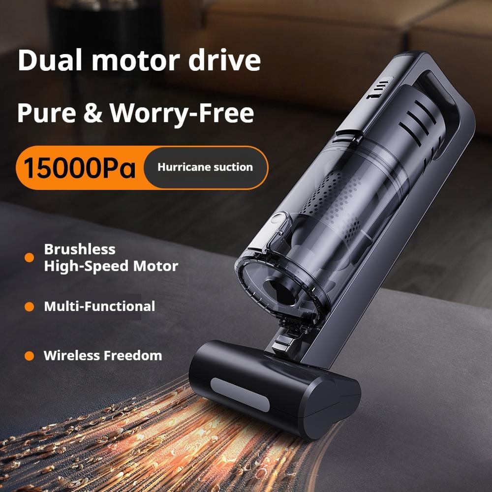Car Handheld Vacuum Cleaner Brushless Dual Motor 15000Pa Wireless 6000Mah 4 Speed Adjustable Multifunctional For Car Home Use