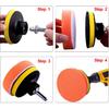 SIQUK 16 Pieces Buffing Pads 3 Inch Car Polishing Pad Kit Foam Polish Pads Wax Buffer Polisher Attachment For Drill