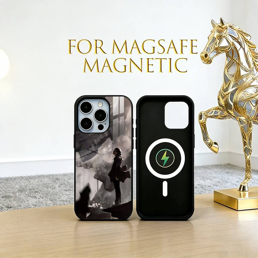 

Anime Attack on Titan Phone Case For iPhone17,16,15,14,13,12,11 Plus,Pro Magnetic with Magsafe Wireless Charging iPhone14ProMax