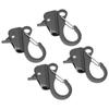 4PCS Spring Snap Attach Rope Hook 38?58in Opening 316 Stainless Steel Quick Threading Boat Spring