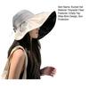 Bucket Hat Empty Top Sun Protection UPF50+ Wide Brim Summer Hat Women Lightweight Foldable Outdoor Travel Hat