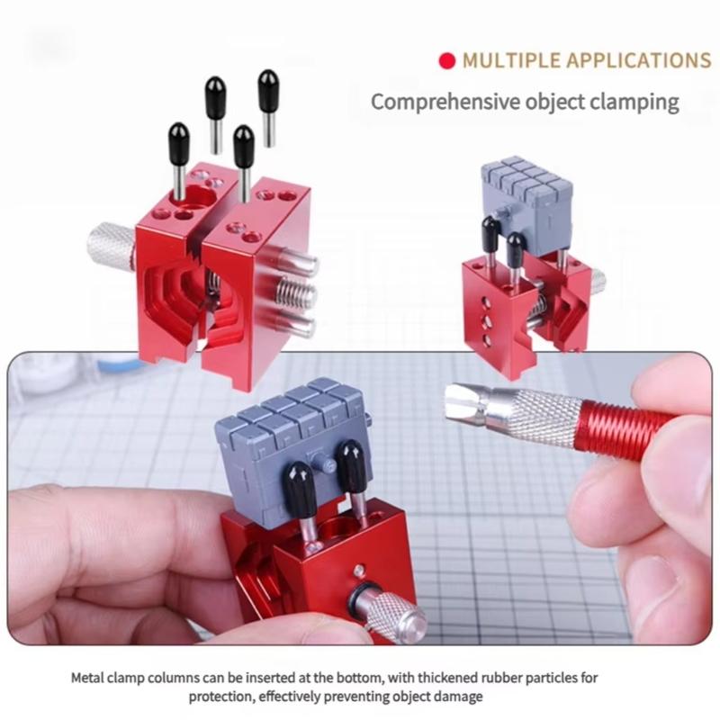 Portable Aluminum Drill Press Vise Benches Vise Wide Clamping Capacity Ideal For Outdoor And Electronics Assembly