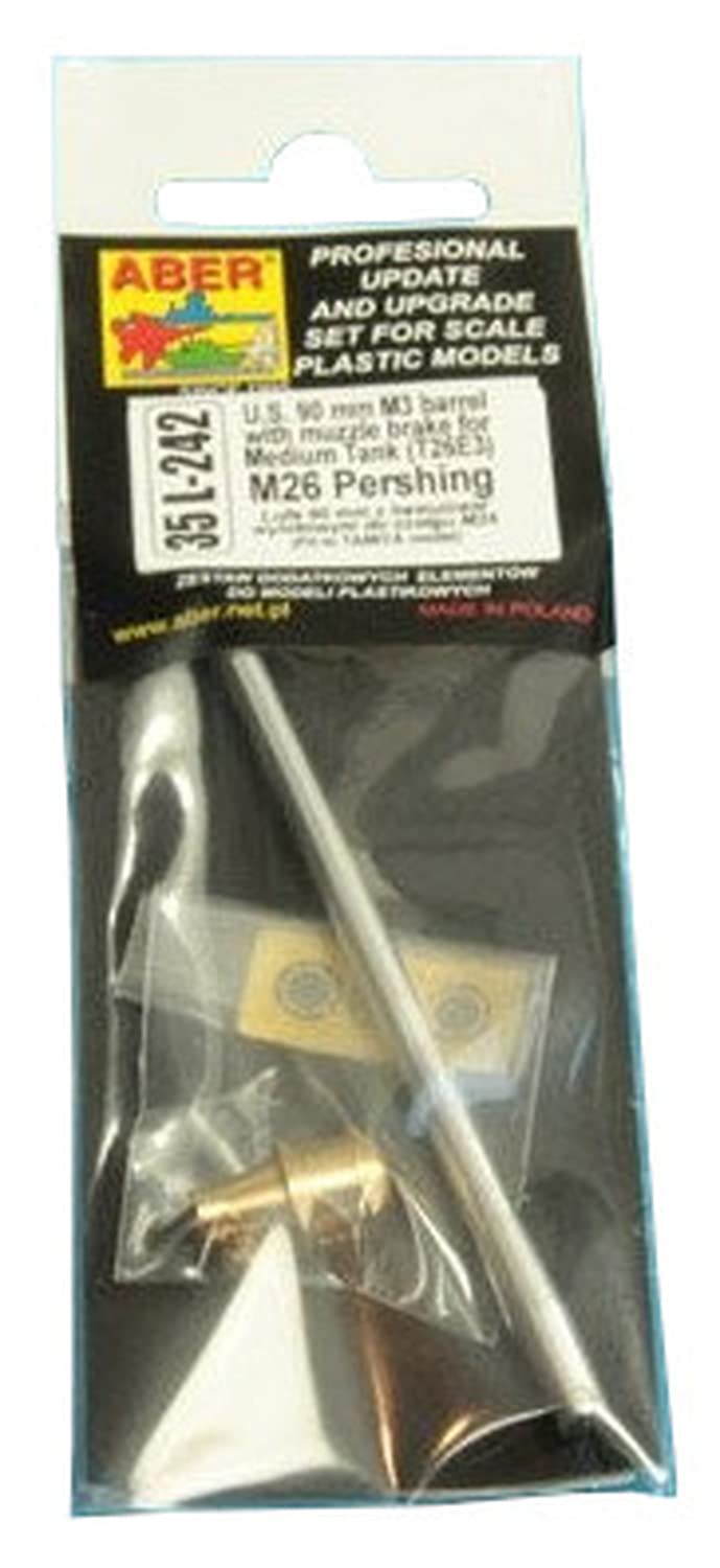 

Ствол пушки Aber 90mm M3 для американской армии M26 Pershing пластиковые детали модели 35L242 1/35 (для Тамии)