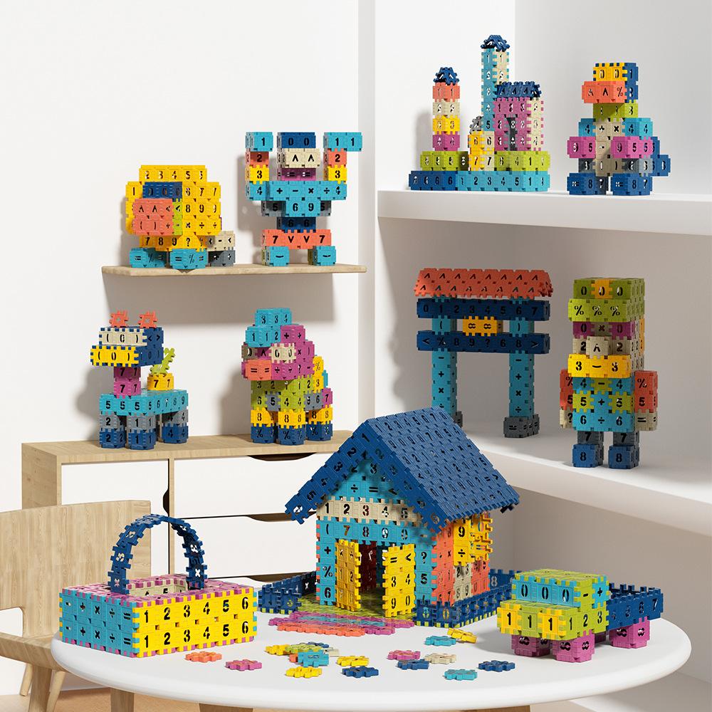 Diy Building Block Kindergarten Gifts 3-6 Years Old Educational Enlightenment Assembled Toys