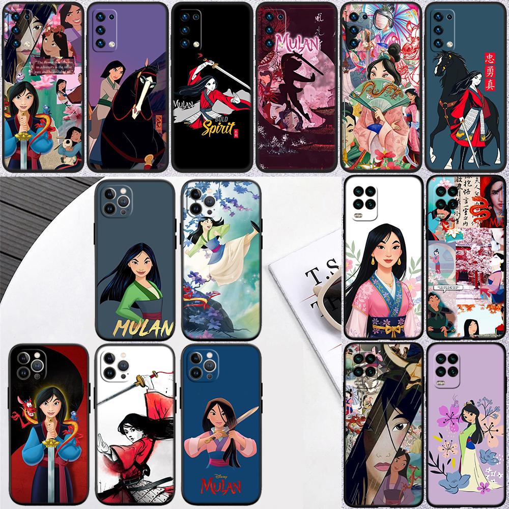Princess Mulan Phone Case for Samsung Galaxy Note 10 20 S23 S22 Ultra FE Plus M06 M15 M16 M35 M55