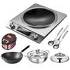 High-Power Induction Cooktop Set with Pot - Electric Ceramic Stove