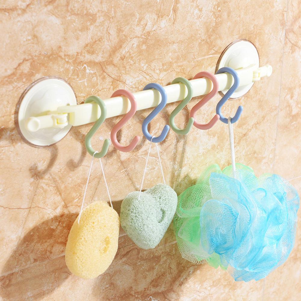 Bathroom Kitchen Scarf Towel Hanging Storage Rack Key Holder S-Shaped Hook Organizer Clothes Hanger