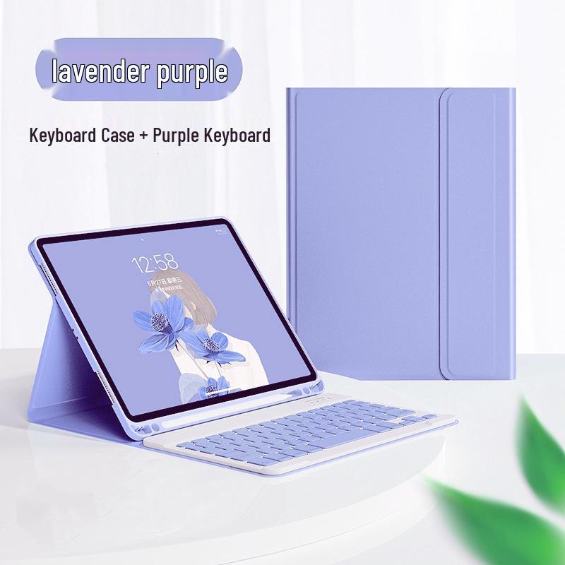Magnetic Bluetooth Keyboard Case for 2026 iPad: Colorful Backlit, Touch Control, Compatible with Air5