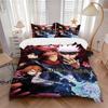 Jujutsu Kaisen Magic Battle Print 3Pcs Bedding Setduvet Cover With 2 Bedropillowcase Home Birthday Gift