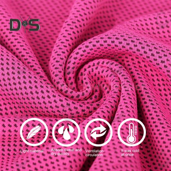 Cooling Towel with Storage Box Quick Dry Mesh Cool Towel Portable Gym Sweat Towel for Extreme Heat Yoga Running Hiking Fitness