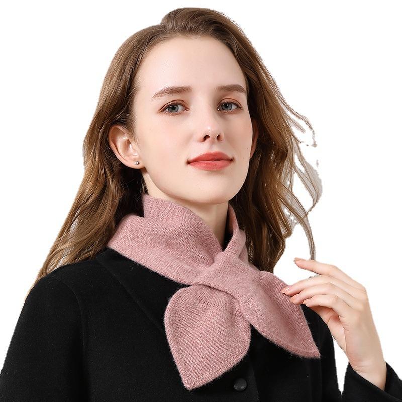 New fashion pure wool girls small scarf fashion age reduction temperament small scarf scarf scarf female student small scarf