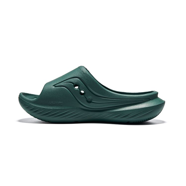 SAUCONY Cradle Casual Comfortable Non-Slip Durable Slide Sandals Unisex Sandals Dark-Green S28901-11