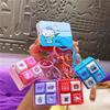 Hello Kitty LED Light Fidget Toy Keychain, Cute Mini Keyboard Press Pendant, Kawaii Cartoon Bag Charm Stress Relief Gift