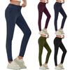 Women's Fashionable  Color Elastic Waist High Waist Pocket Casual Sports  Pants