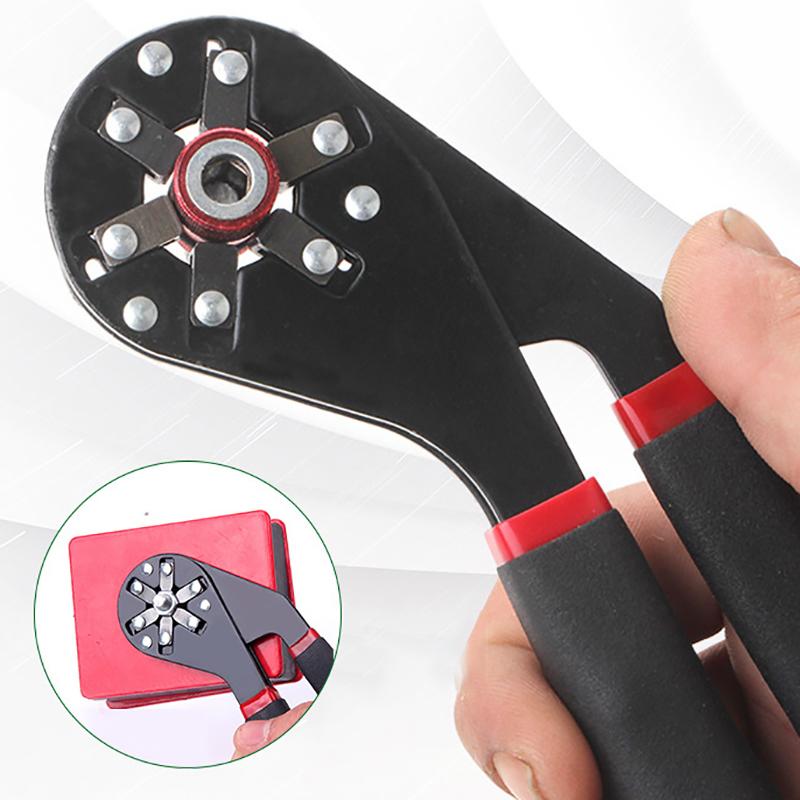 6/8In Multifunctional Adjustable Universal Wrench With Chrome Craftsman Wrench Grip Multifunctional Repair Hand Tool