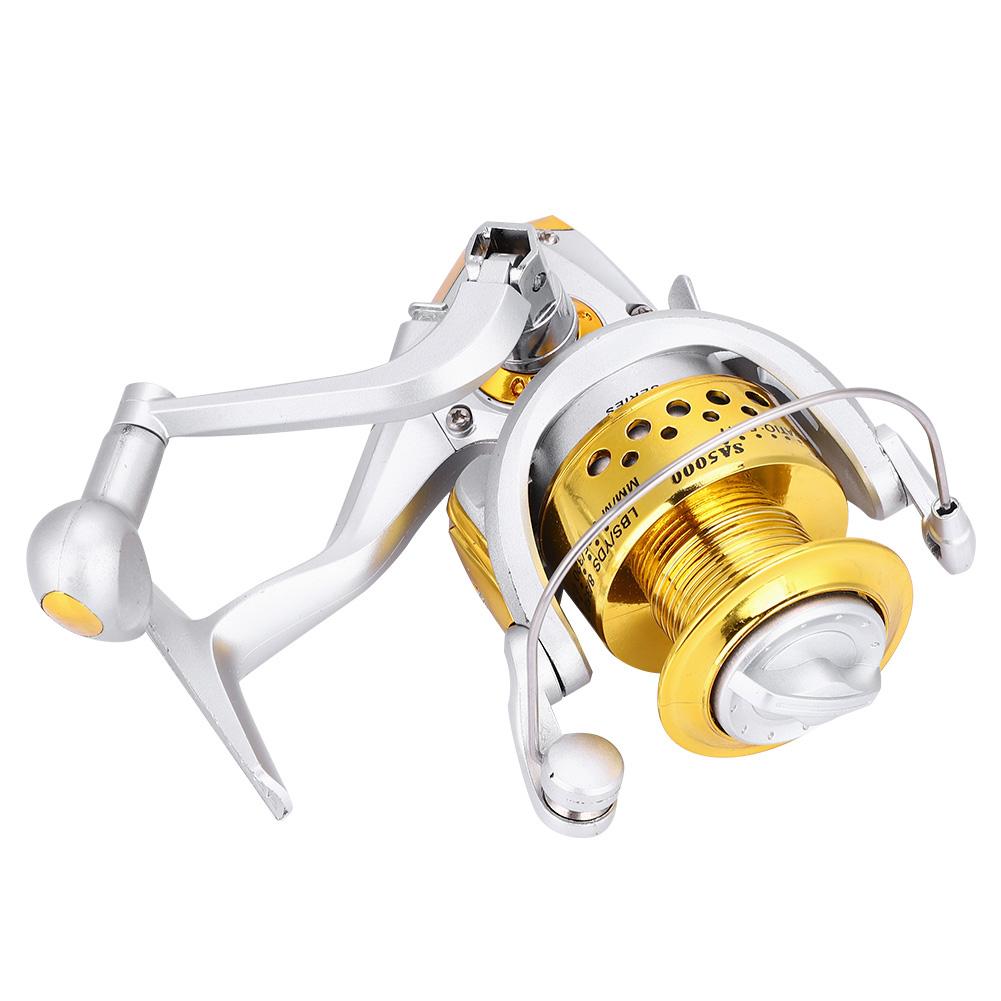 1000 7000 Saltwater Ice Fishing Spinning Reel Sea 5.5:1 Line Wheel Plastic Head(yellow SA1000)