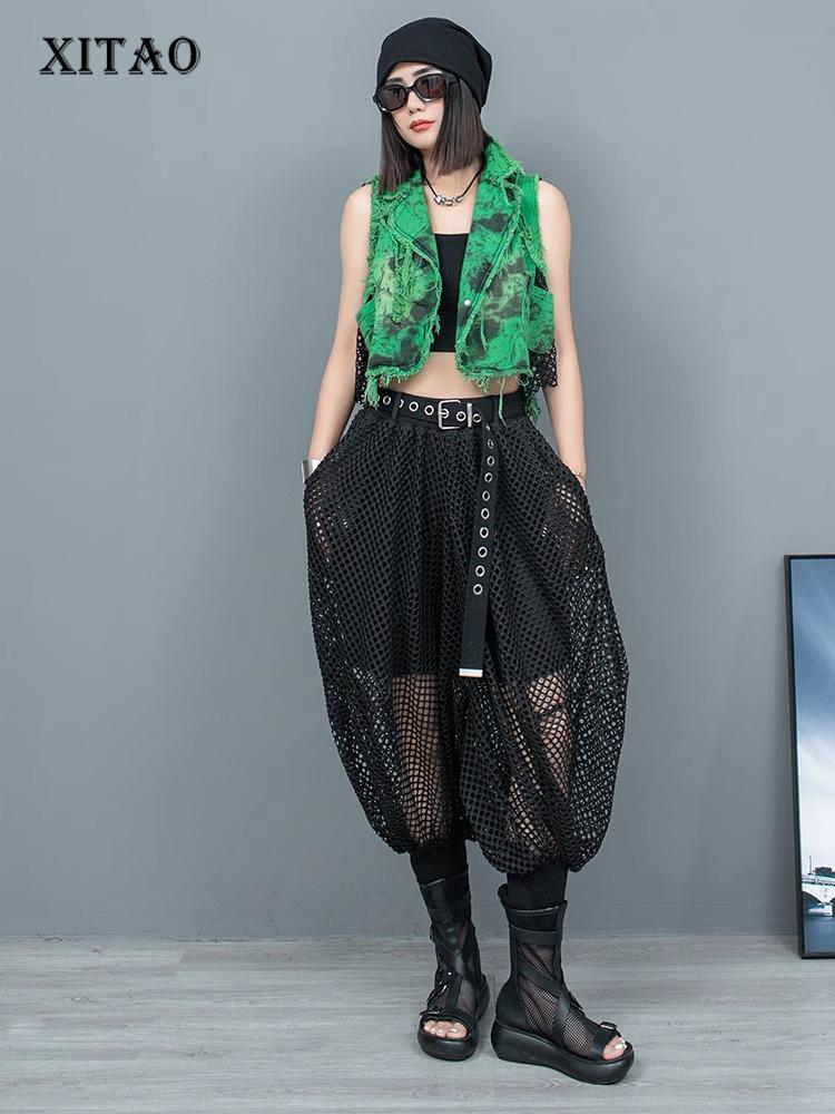 

XITAO марлевые лоскутные женские повседневные комплекты WLD20156 One Size чёрный