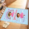 Dora Explorer Personalized Name Floor Mat Perfect for Game Room Playrooms Outdoor Entryway Anti-slip Rug Decorate Offices Birthday/Christmas Gift