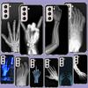 Autumu X Ray Hand Bones Phone Case For Samsung Galaxy S25 Edge S24 S23 FE S21 S20 Plus S22 S26 Ultra Cover Clear Cases TPU Capa