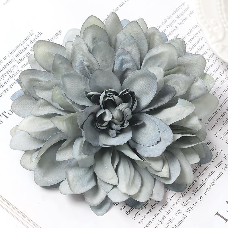3Pcs Artificial Snowy Flower 11cm Silk Flower Head Home Decoration Wedding Decor DIY Bridal Chest Flower Party Accessories