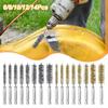 6/8/10/12/14Pcs Washing Polishing Tools Twisted Wire Borebrush  for Power Drill Impact Driver