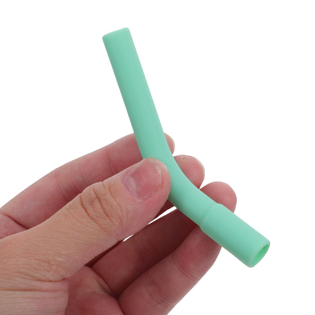 10Set Silicone Straw Tips Pedestals Reusable Rubber Replacement Soft Covers for 8-10Mm Metal Glass Tumbler Straw Sleeves
