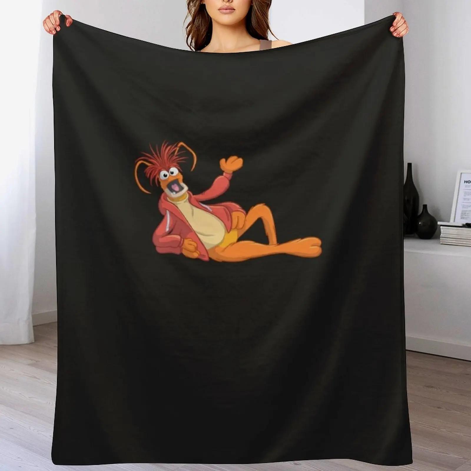 

Pepe the King Prawn TShirt Throw Blanket Soft Home Decor Blanket for Couch Bedroom 102x76cm(40x30in)