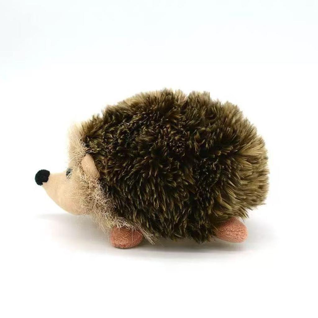 Realistic Hedgehog Plush Toy Stuffed Animal Soft Fabric Hedgehog Doll Decorative Animal Replica for Home Office Display and Gift