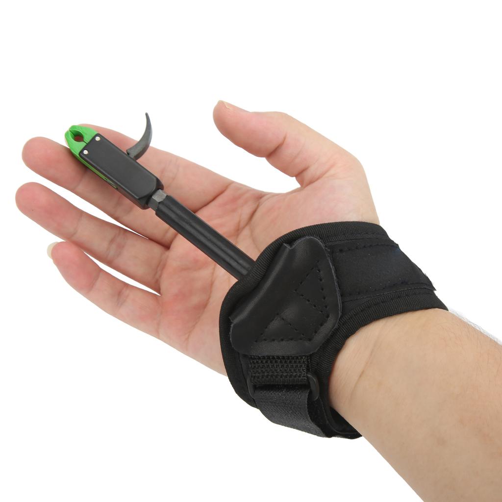 Bow Caliper Release Aid Aluminum Alloy Neoprene Wrist Strap Archery Accessories for Hunting