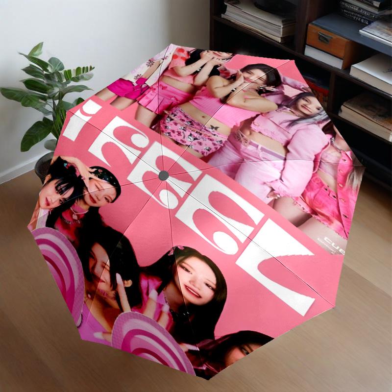Kpop Idle Umbrella 8-Frame for Travel, Camping, Casual Lightweight Portable Umbrella, Essential for Every Family Holidays Gift