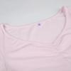 Pembe Kawaii Pilili Tek Parça Elbise Kadın Sevimli Seksi Uzun Kollu Düşük Bel Ince Elbiseler Kadın Tatlı Kıvrımlar Fırfır Moda Giyim 2024