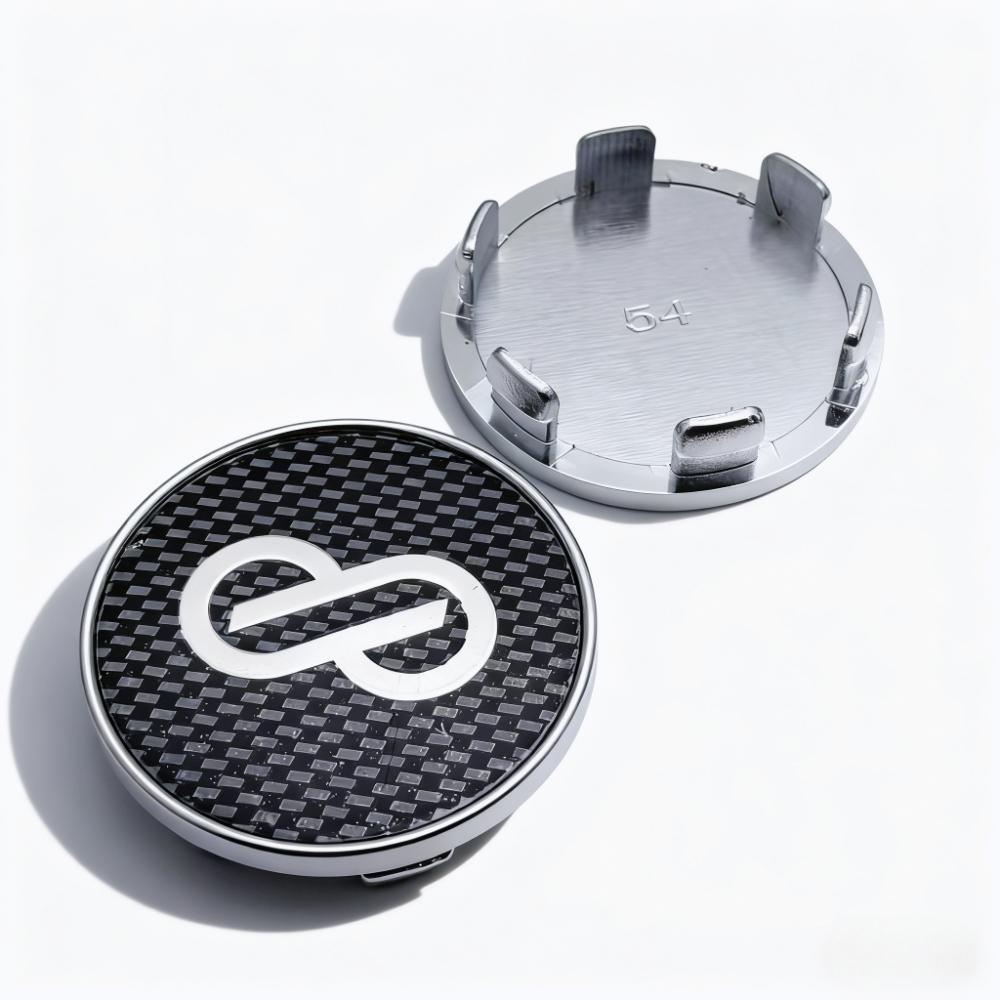 4pcs 54MM 49MM Car Wheel Center Caps With ENKEI Logo Emblem Badge Wheel Rim Hubcap Hub Center Dust Cover Replace Car Accessories