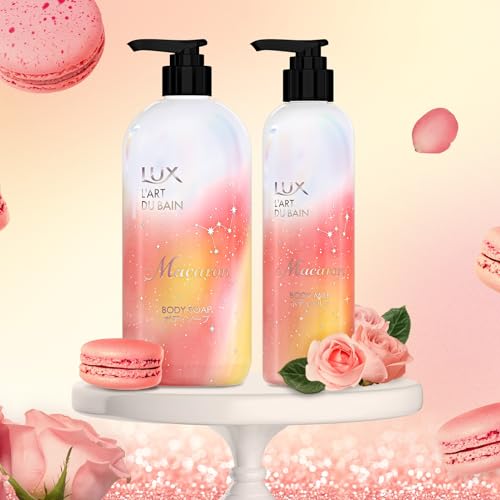 LUX Macaron Body Cream Body Milk 300g Sweet French Macaron Scent Moisturizing Hyaluronic Acid Shea Butter Niacinamide