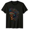 Skull With Headdress Culture Unisexs TShirt Unisexs Tee Graphic Unisex Top