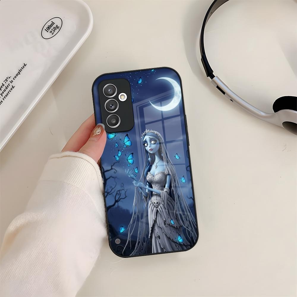 Corpse Bride Phone Case Glass For Samsung S24 S26 S23 S20 S25 S21 S22 Ultra Fe Plus A05 A06 A16 A26 A36 A56 Coque