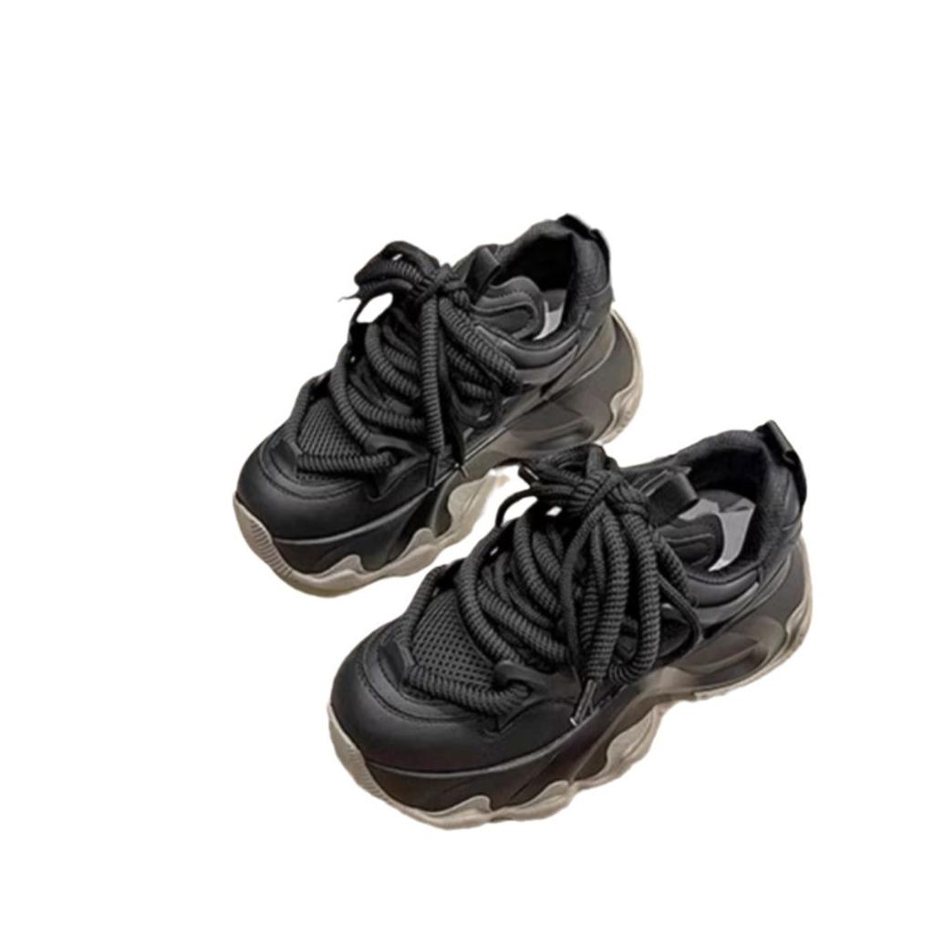 Dad shoes women's 2025 new spring platform muffin shoes heightening sports shoes ins autumn and winter casual running shoes