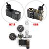 G5/8 W21.8 Aquarium Co2 Regulator System With Check Valve Bubble Counter Magnetic Solenoid Carbon Dioxide Meter