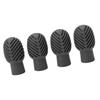 4PCS Drumstick Silent Practice Tip Silicone Stretchable Drum Practice Percussion Tip Grey
