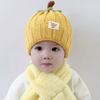 Cappellino a Costine Zucca per Bambini Piccoli Design Cartone Animato Cappellino per Neonati Nuovo Cappello Lavorato a Maglia per Neonato Halloween