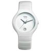 RADO radar série TRUE movimento a quartzo 30 metros à prova d'água relógio feminino relógio suíço 40mm mostrador branco caixa de cerâmica pulseira de cerâmica R27695722