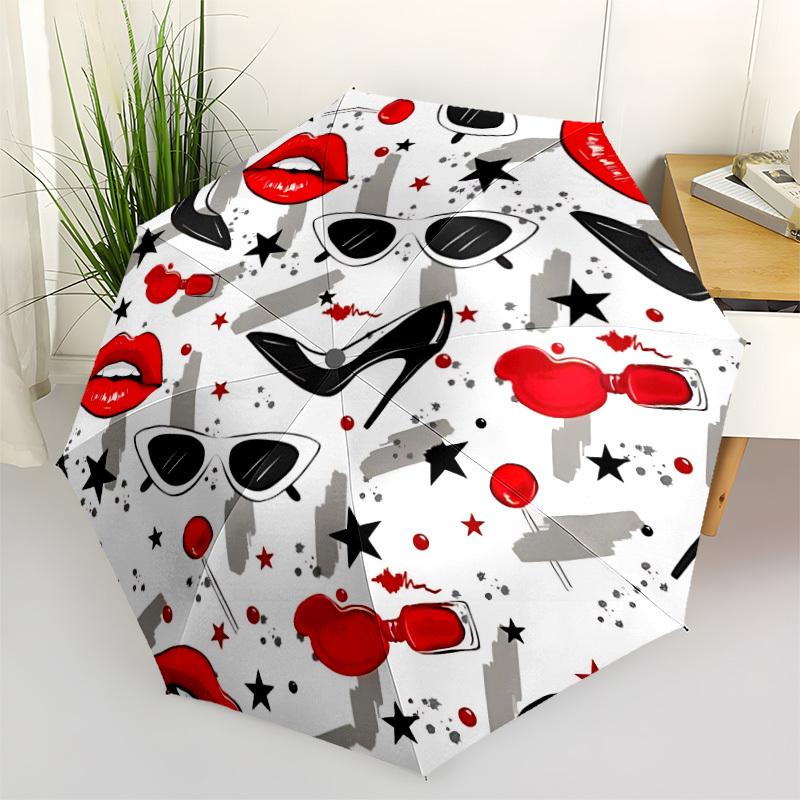 1pc Fashion Accessories Folding Umbrella | Elegant Design, Fashionable Accessory, Durable Construction, Sturdy Ribs yy251107028