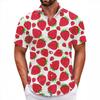 Hawaiian Retro Style High Sense Loose Beach Shirt Jacket Seaside Vacation Versatile Short Sleeve Flower Shirt Men'S Trend