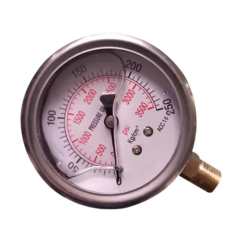FTB Oil-filled Shock-Resistant Vertical Pressure Gauge
