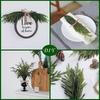 Real Touch Norfolk Pine Branch Artificial Christmas Green Plants Branches Faux Greenery Stem Fake Cedar Pine Picks for Vase