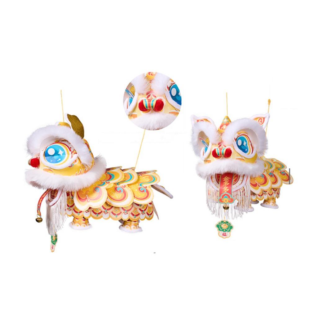 Ancient Lion Dance Lantern 2026 New Year Luminous Lantern Handmade Lantern Spring Festival