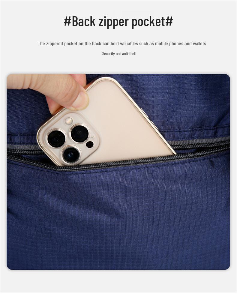 Ultralight Foldable Thin Backpack: Large Capacity, Outdoor Casual Fashion